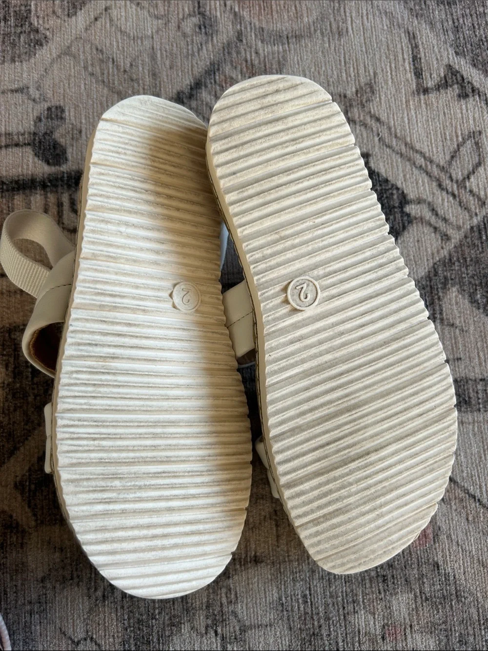 Cat & Jack White Double-Strap Kids Sandals